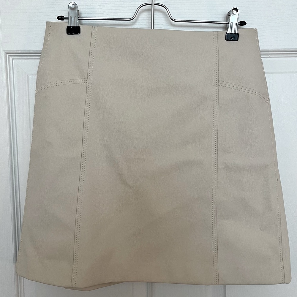LOFT Beige Mini Skirt